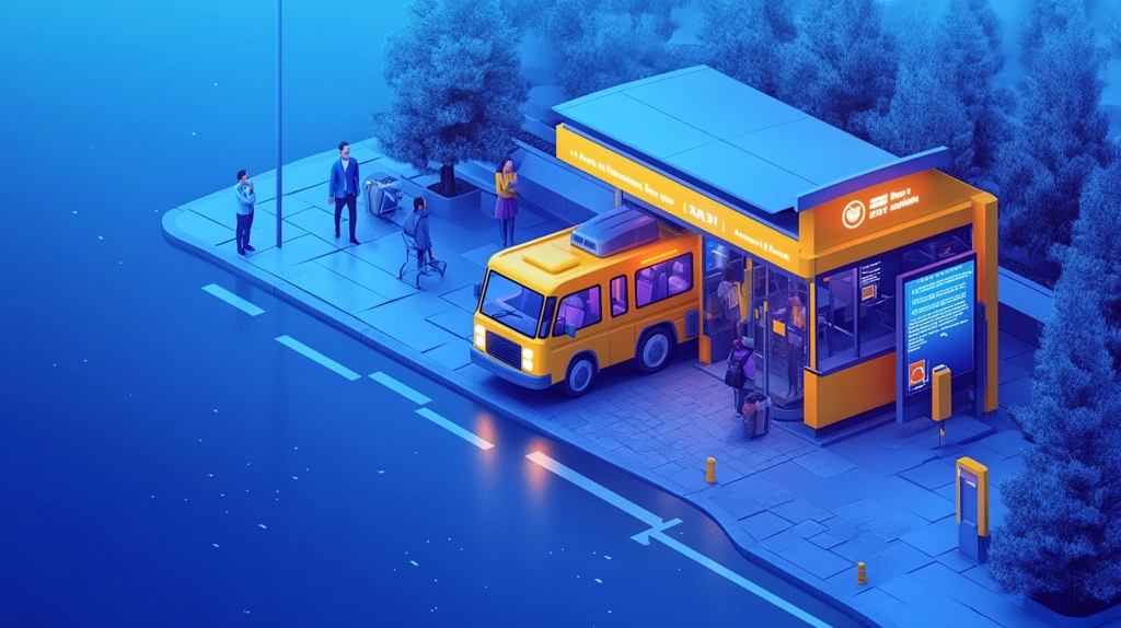 保险车停靠站人群