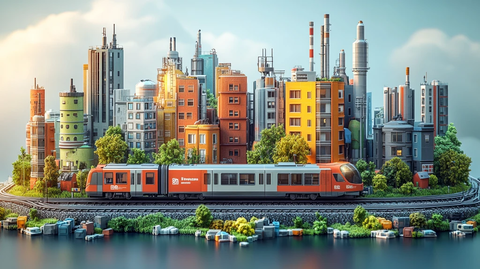 城市交通立体图