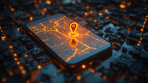 手机屏幕显示地图