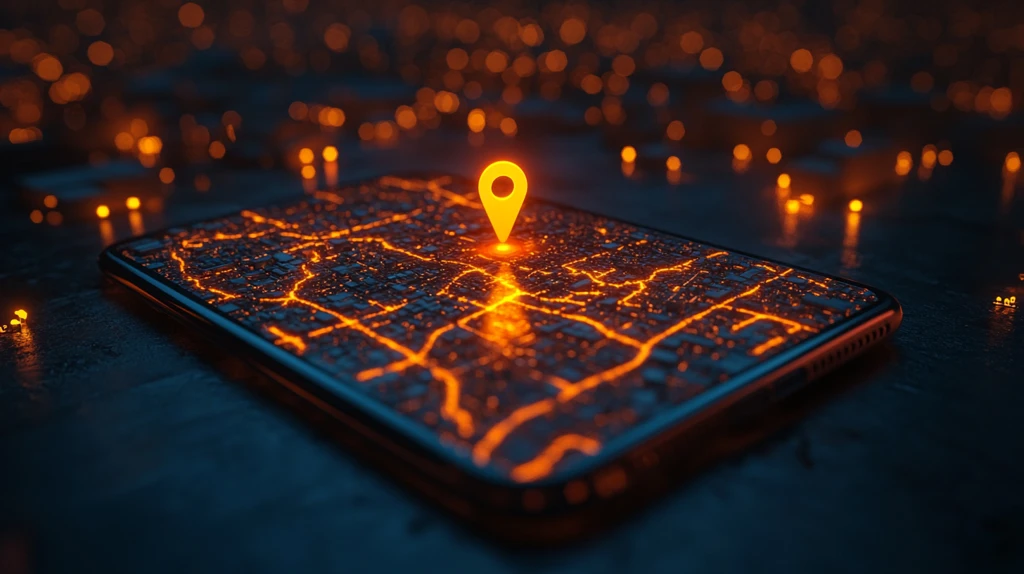 手机屏幕显示地图