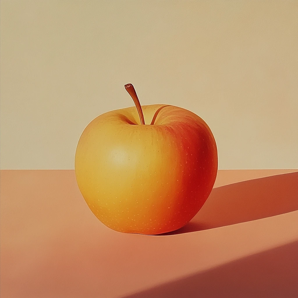 苹果暖色背景