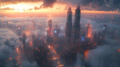 未来城市管道数据流