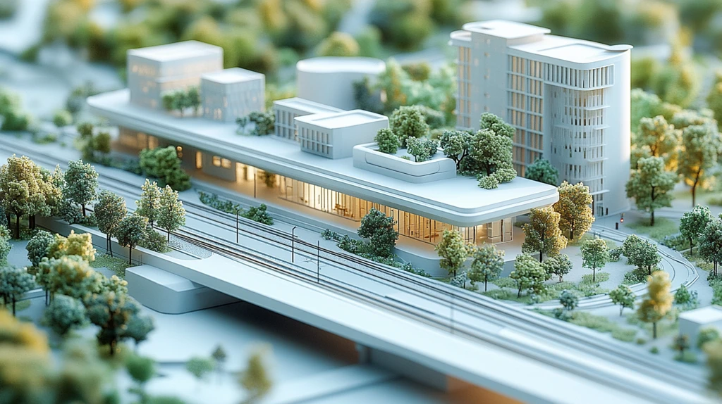 高铁站周边景观