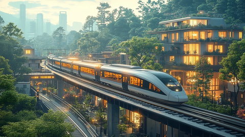 高铁站周边景观