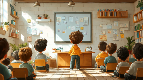 孩子学习数学的课堂