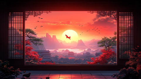 晨曦中的宫廷生活