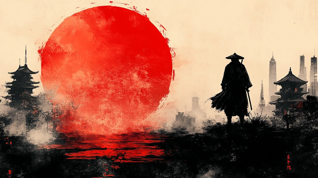 武士风格背景图