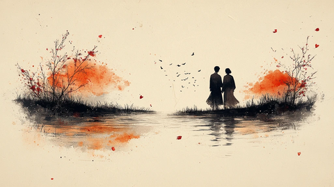 两友相伴画中游