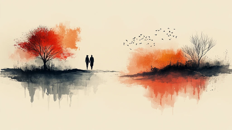 两友相伴画中游