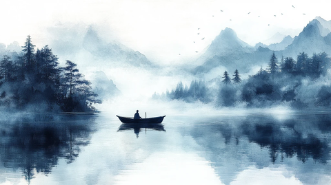 诗人泛舟图