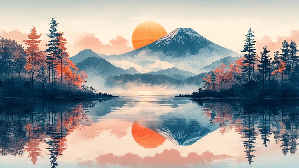 新年日出富士山