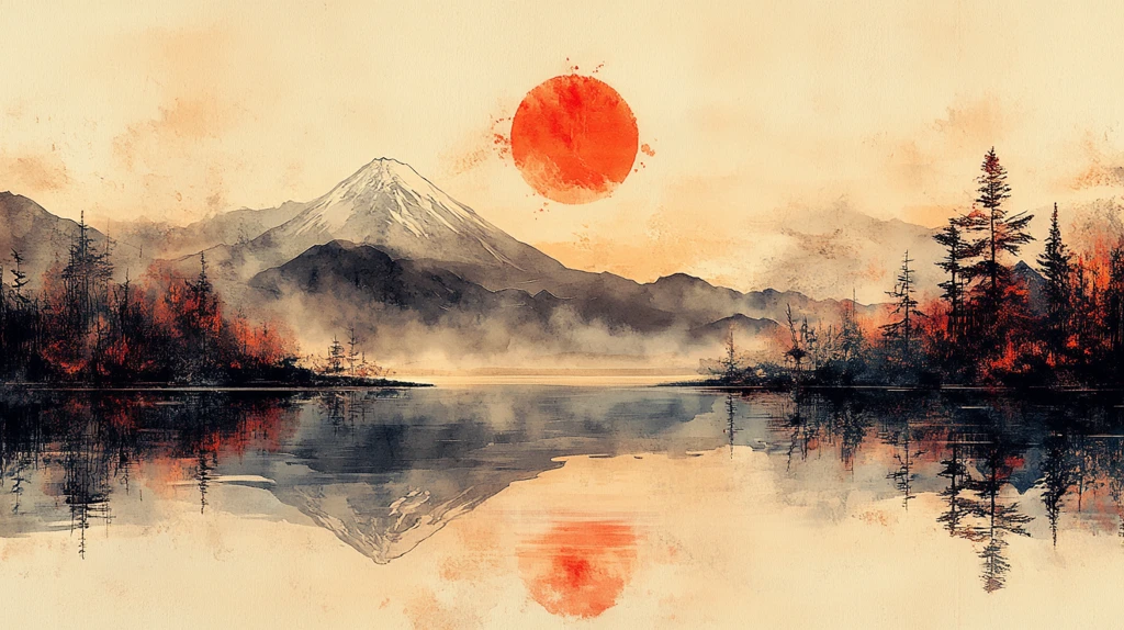 新年日出富士山