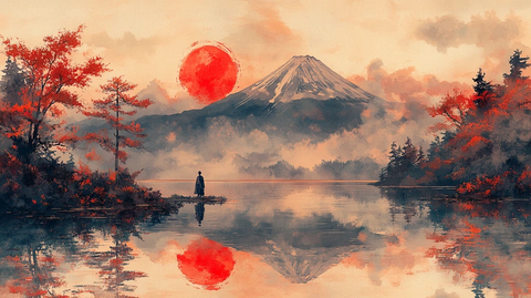 新年日出富士山