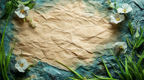 米纸背景右侧留空