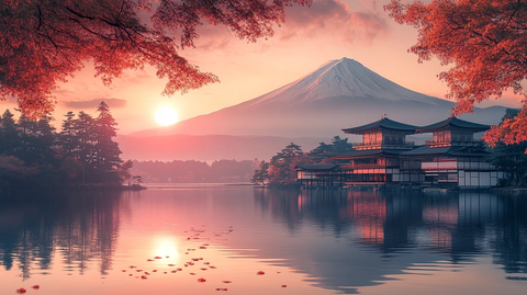 柔和色彩风景图