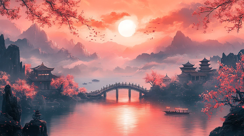 小桥流水古建筑