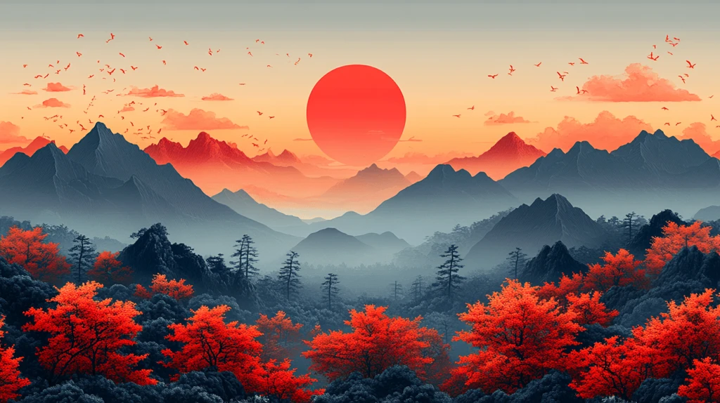 中秋节简约边框