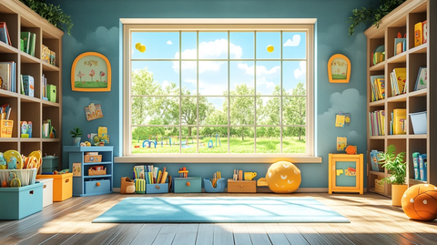 幼儿园故事角场景