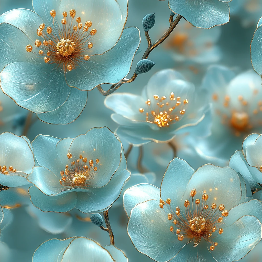 翠绿金黄马兰花朵