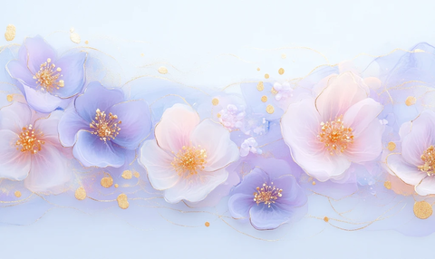 紫色金纹蝶恋花