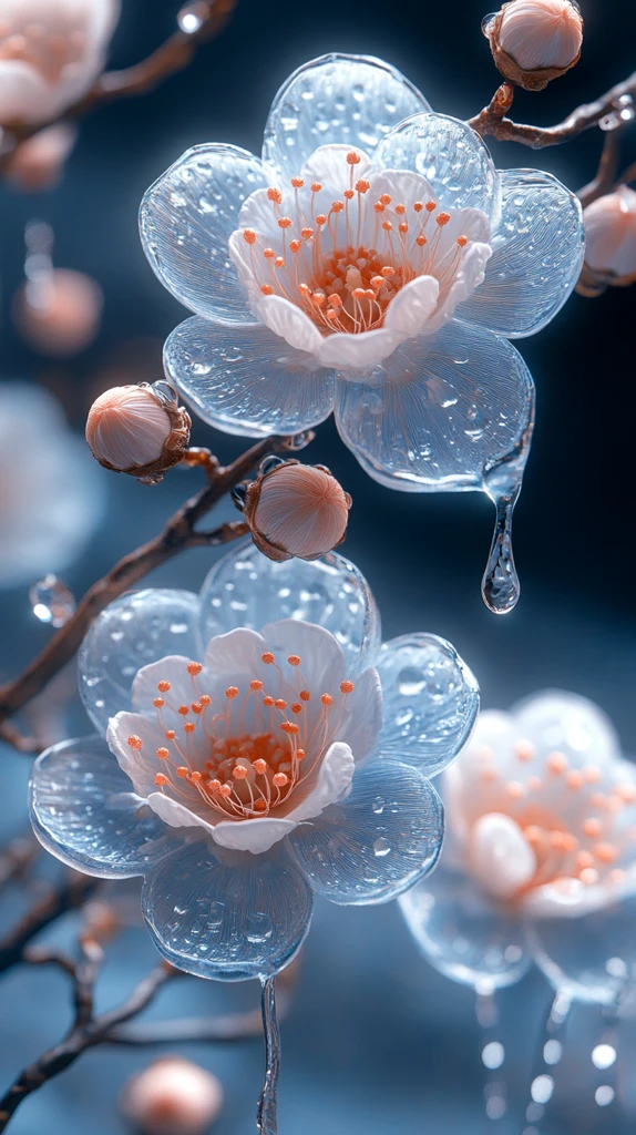 白蓝花纹绣标设计