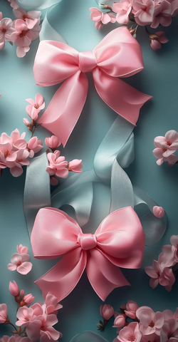 粉色立体蝴蝶结设计