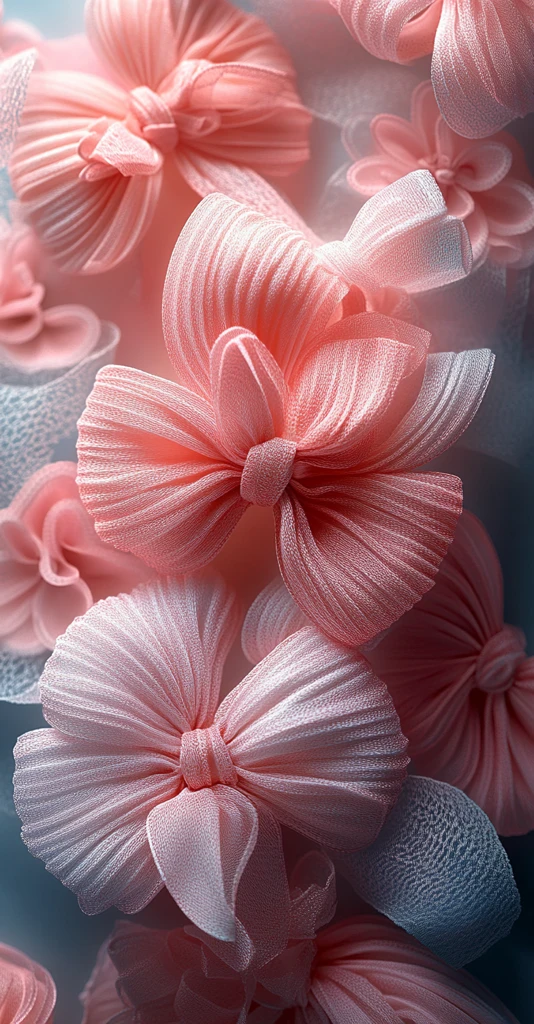 粉色立体蝴蝶结设计