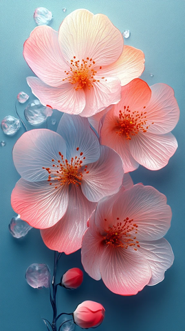 柔和花纹印象背景