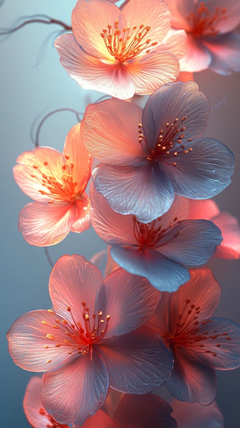 柔和花纹印象背景