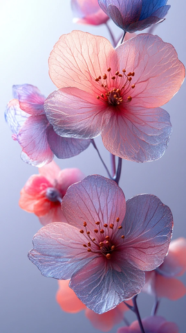 柔和花纹印象背景