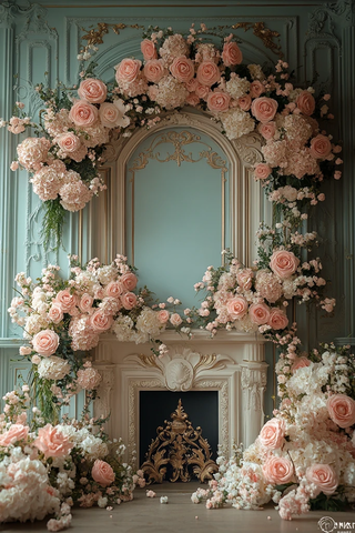 粉色法式宫廷风