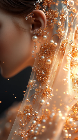 天鹅绒织花刺绣