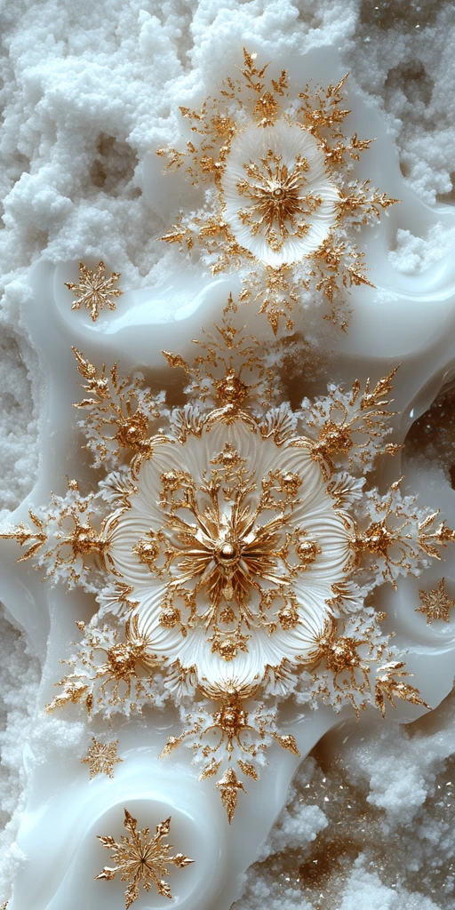 雪花纹珐琅图案