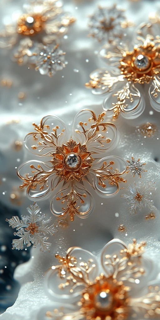 雪花纹珐琅图案