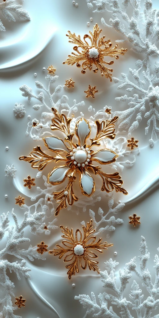 雪花纹珐琅图案