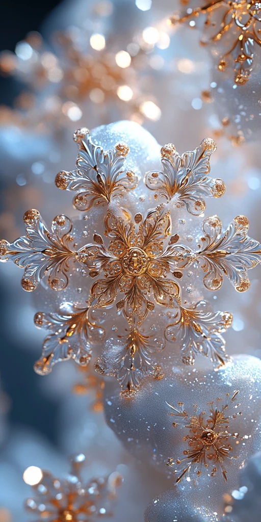 雪花纹珐琅图案