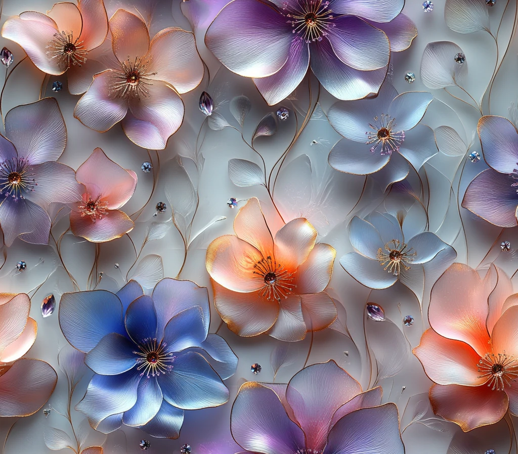 手工纸花晶钻饰