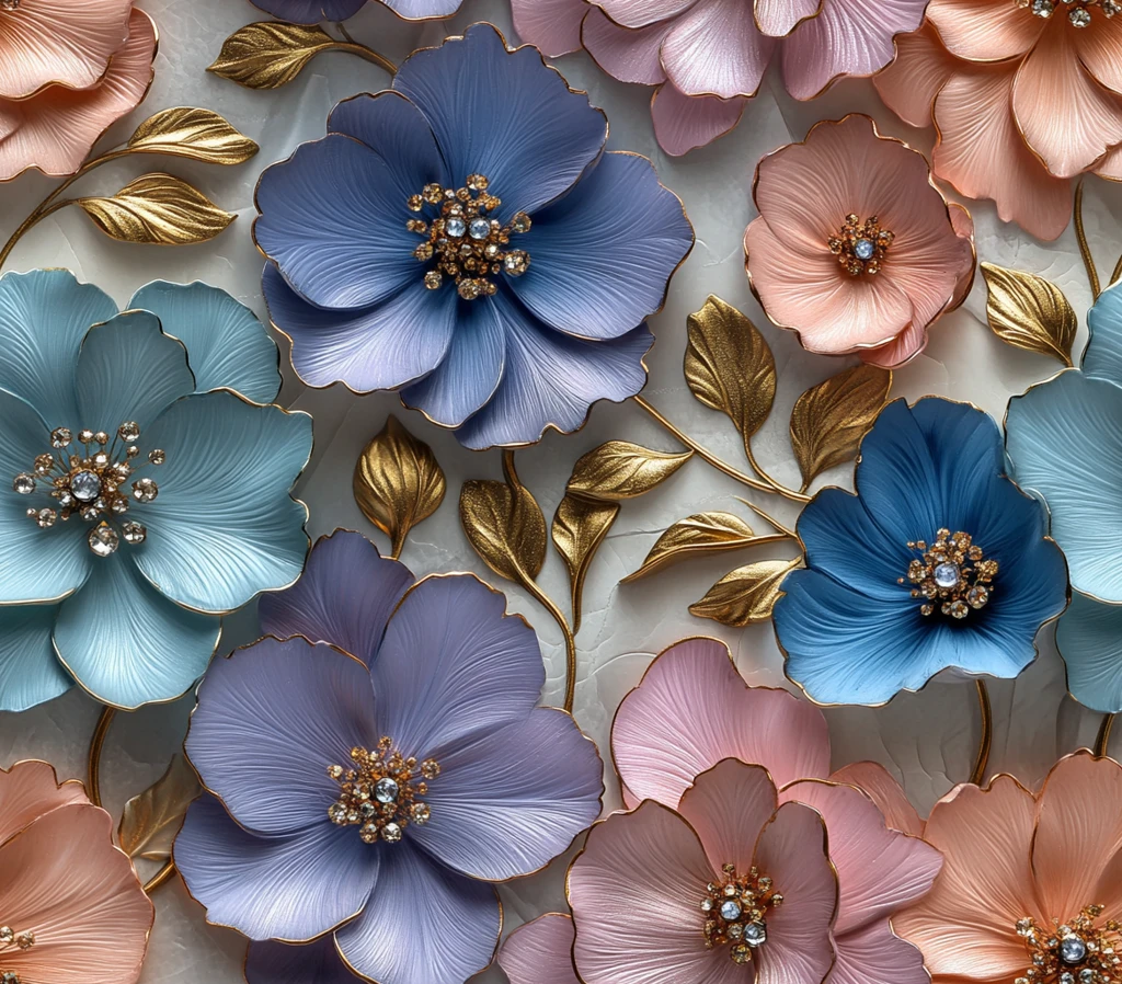 手工纸花晶钻饰