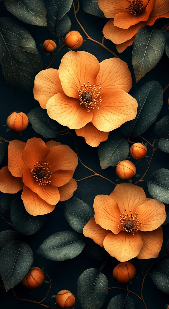 花叶纹样柔和光效