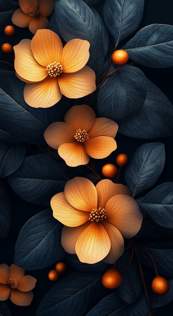 花叶纹样柔和光效