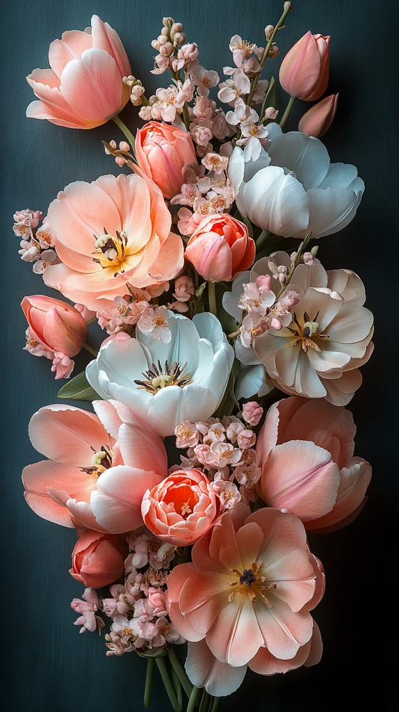 二月玫瑰郁金香