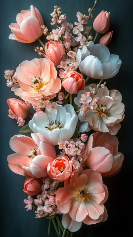 二月玫瑰郁金香