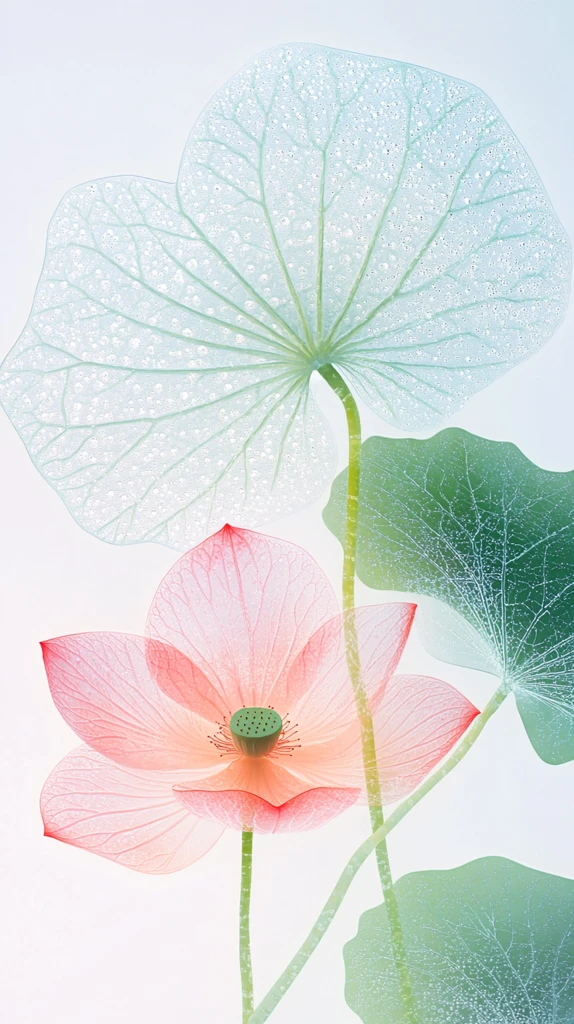 西瓜水滴莲花叶