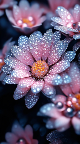 水珠珍珠液体菊