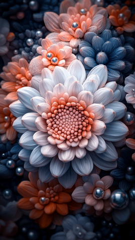 水珠珍珠液体菊