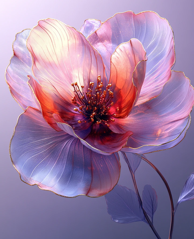 水晶花瓣透明丝线