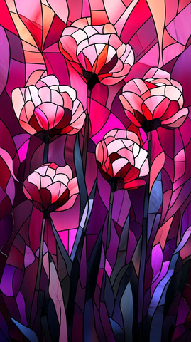 情人节花窗图案