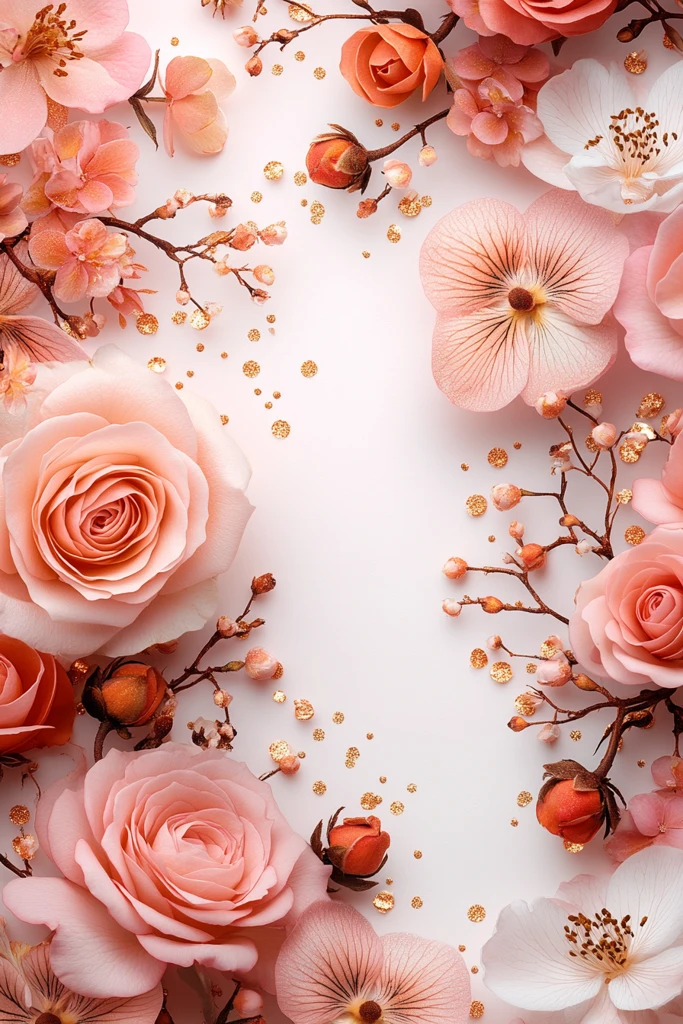 粉色渐变生日贺卡