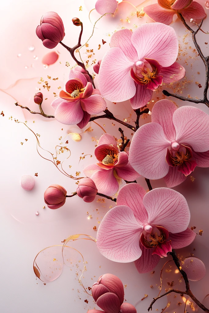 粉色渐变生日贺卡