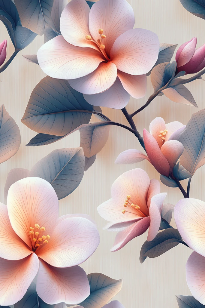 乳白木纹鸡蛋花